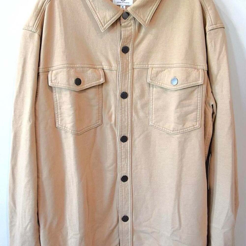 AG Adriano Goldschmied Oversized French Terry Shirt Jacket